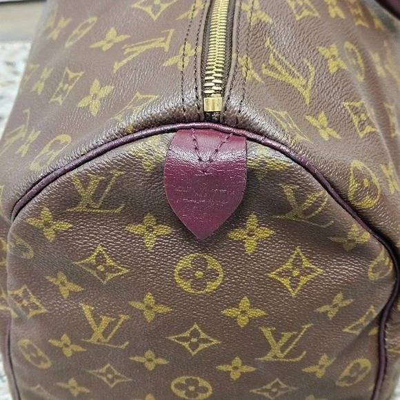 Authentic Rare 80s Louis Vuitton Speedy 40 Monogram With Lock & Key | Customized - Picture 5 of 14